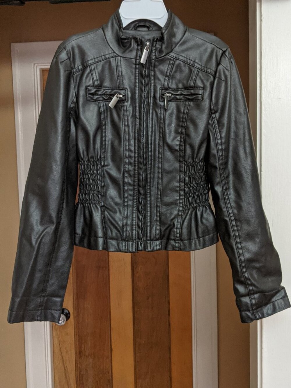 Girls Size 7/8 Faux Leather Jacket